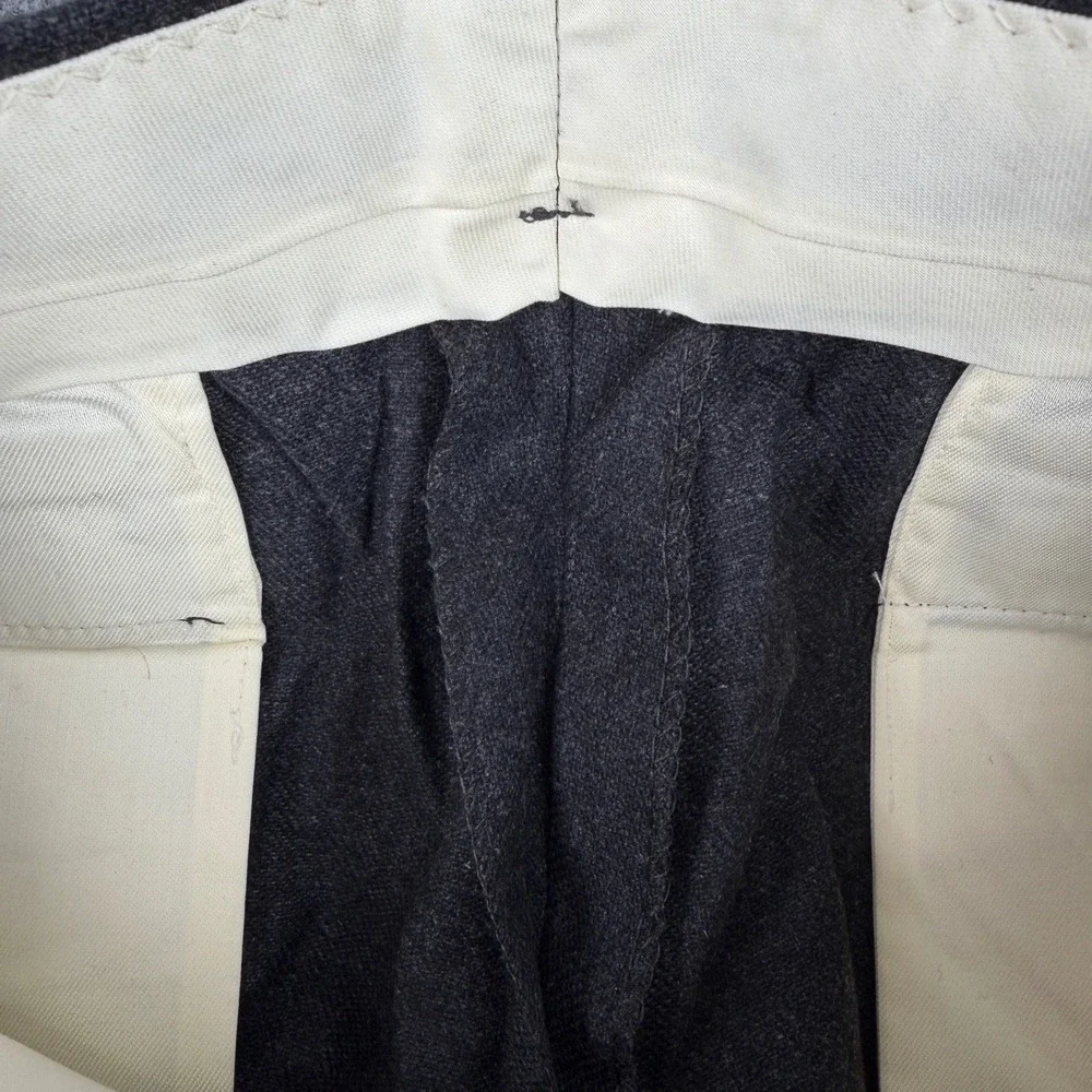 Haggar Dress Pants NWT 1970s Mens 34x30 Gray Wool Blend Vintage Straight Leg